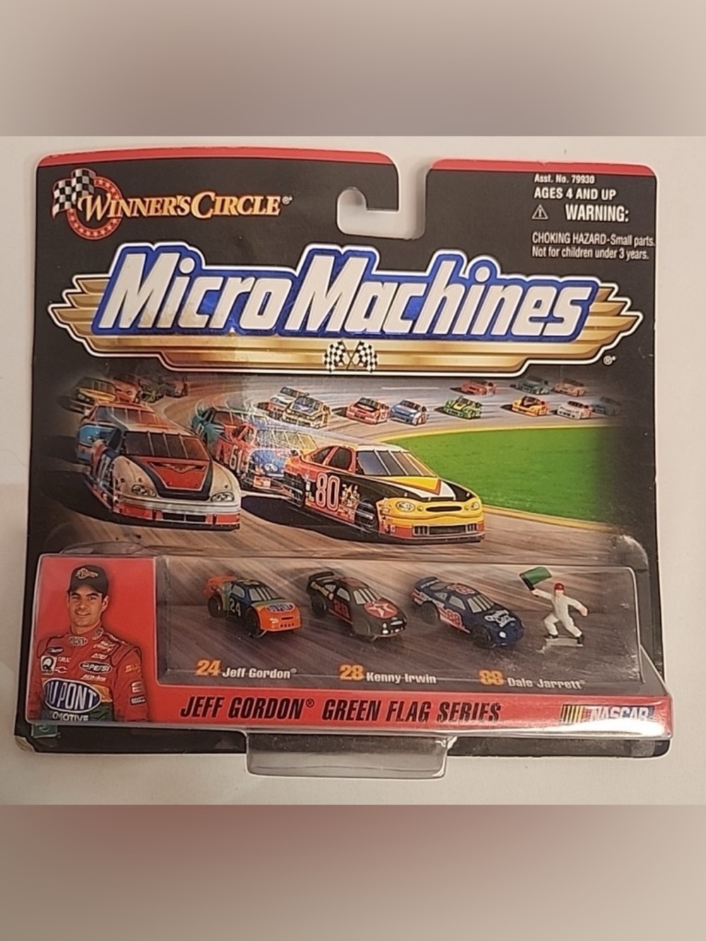 Winner’s Circle Jeff Gordon Green Flag Series 3-Count Micro Machines Car Set